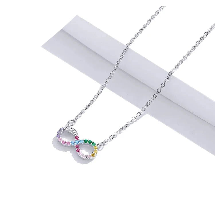 Infinite Love Rainbow Necklace