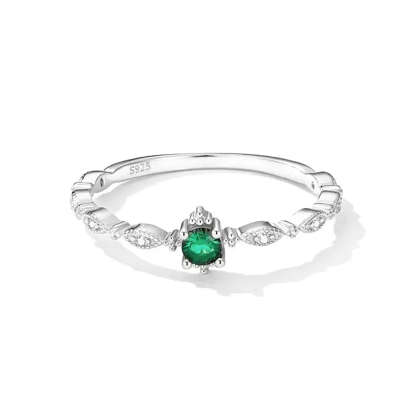 Green Diamond Ring